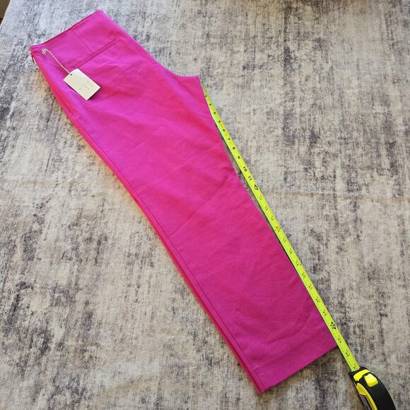 A New Day Pants Womens 12 Pink Skinny Ankle High Rise Bi-Stretch Fitted Career - Picture 12 of 14